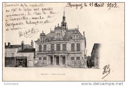 Revigny - Hôtel De Ville - Carte Précurseur : Achat Immédiat - Revigny Sur Ornain
