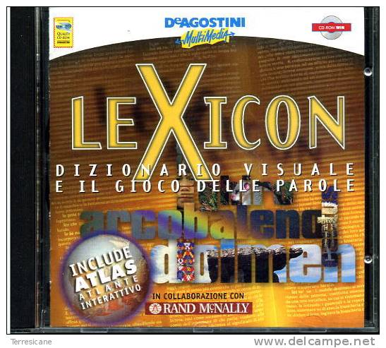 CD ROM LEXICON DIZIONARIO VISUALE & ATLANTE INTERATTIVO DE AGOSTINI - CD
