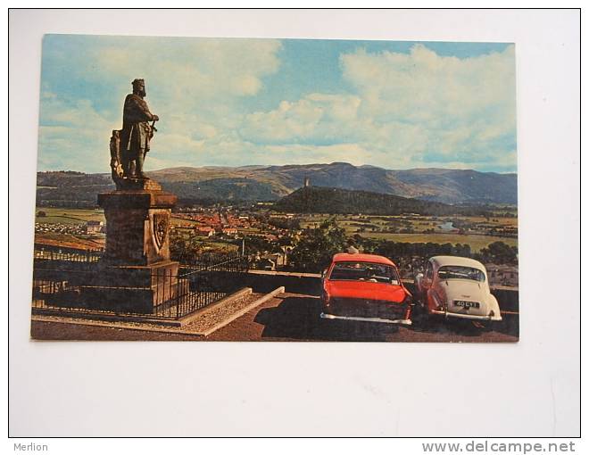 UK Scotland - Stirling Robert Bruce Statue - Automobile   Ca 1960's    VF  D58913 - Stirlingshire