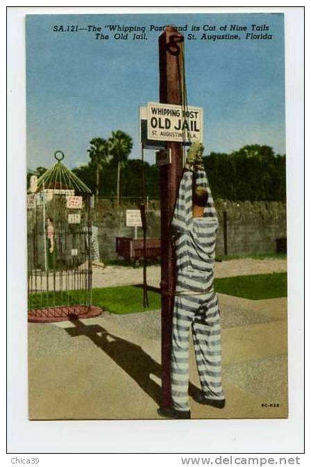 008630  -  Whipping Post OLD JAIL  -  St. Augustine, Florida - Autres & Non Classés