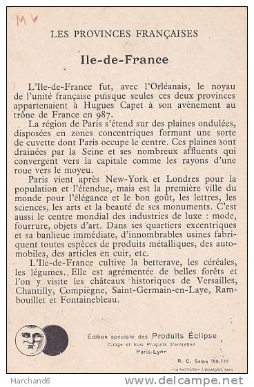 LES PROVINCES FRANCAISES.ILE DE FRANCE PAR LION NOIR - Ile-de-France