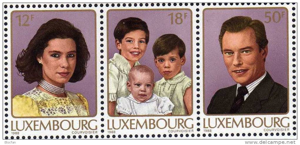 BMA JUVALUX Familie Des Großherzog Luxemburg 1196/8+ Block 15 ** 13€ - Mother's Day