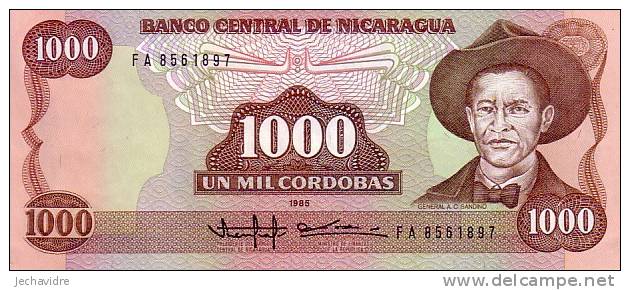 NICARAGUA  1 000 Cordobas   Emission De 1988    Pick 156a     ***** BILLET  NEUF ***** - Nicaragua