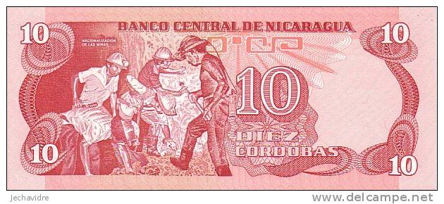 NICARAGUA  10 Cordobas  Non Daté (1979)  Pick 134    ***** BILLET  NEUF ***** - Nicaragua