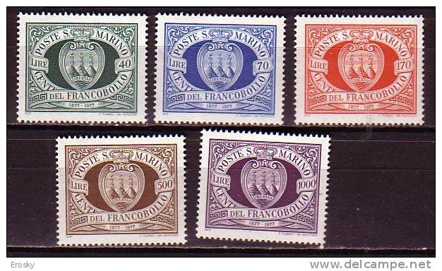 Y7445 - SAN MARINO Ss N°986/90 - SAINT-MARIN Yv N°941/45 ** - Unused Stamps