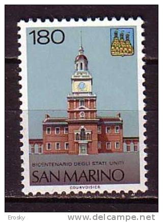 Y7424 - SAN MARINO Ss N°965 - SAINT-MARIN Yv N°921 ** Bicentenaire USA - Ungebraucht