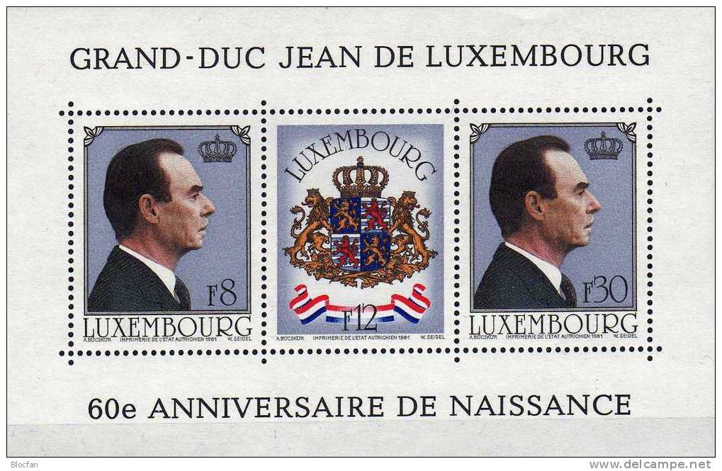 Im Set Jubiläen In Luxemburg Block 10,12,13 Plus 15 ** 22€ - Unused Stamps