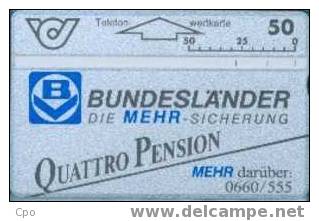 # AUSTRIA 25 Quattro Pension 2 50 Landis&gyr 04.91 Tres Bon Etat - Autriche