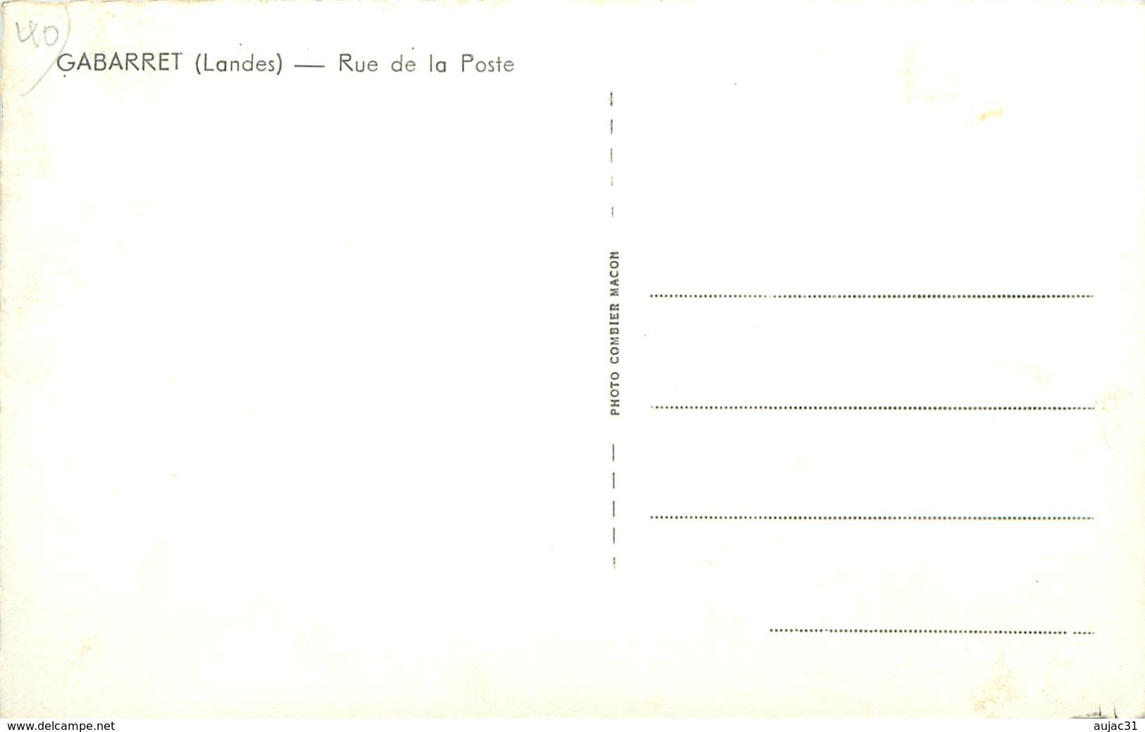Dép 40 - RF11795 - Gabarret - Rue De La Poste  - Bon état - Semi Moderne Petit Format - Gabarret