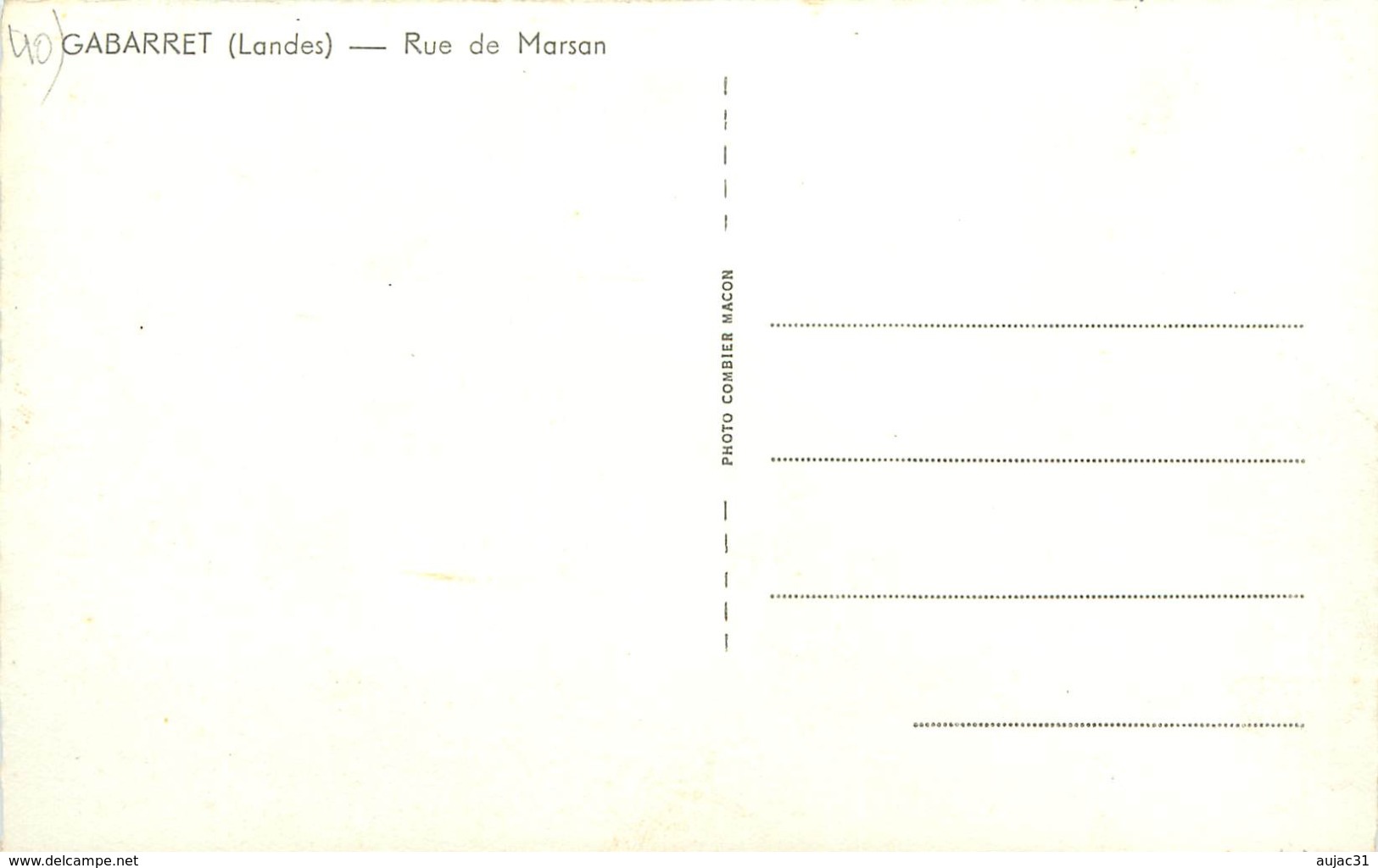 Dép 40 - RF11796 - Gabarret - Rue De Marsan - Bon état - Semi Moderne Petit Format - Gabarret