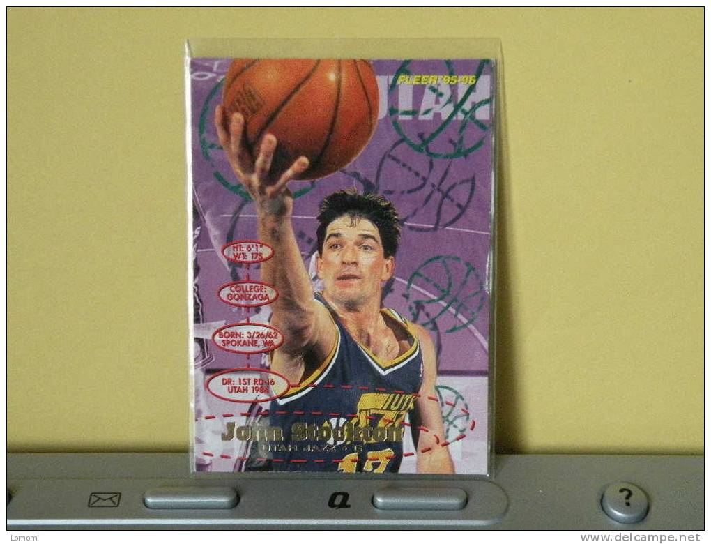 Carte  Basketball US 1992/93/94/95/96 - John Stockton  - N° 190 - 2 Scan - Utah Jazz