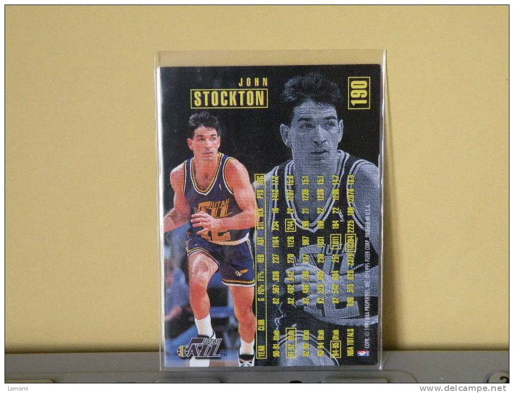 Carte  Basketball US 1992/93/94/95/96 - John Stockton  - N° 190 - 2 Scan - Utah Jazz
