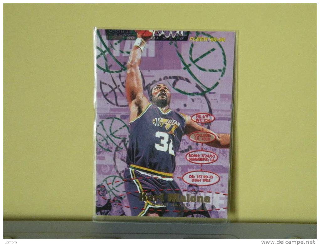 Carte  Basketball US 1992/93/94/95/96 - Karl MALONE  - N° 188 - 2 Scan - Utah Jazz