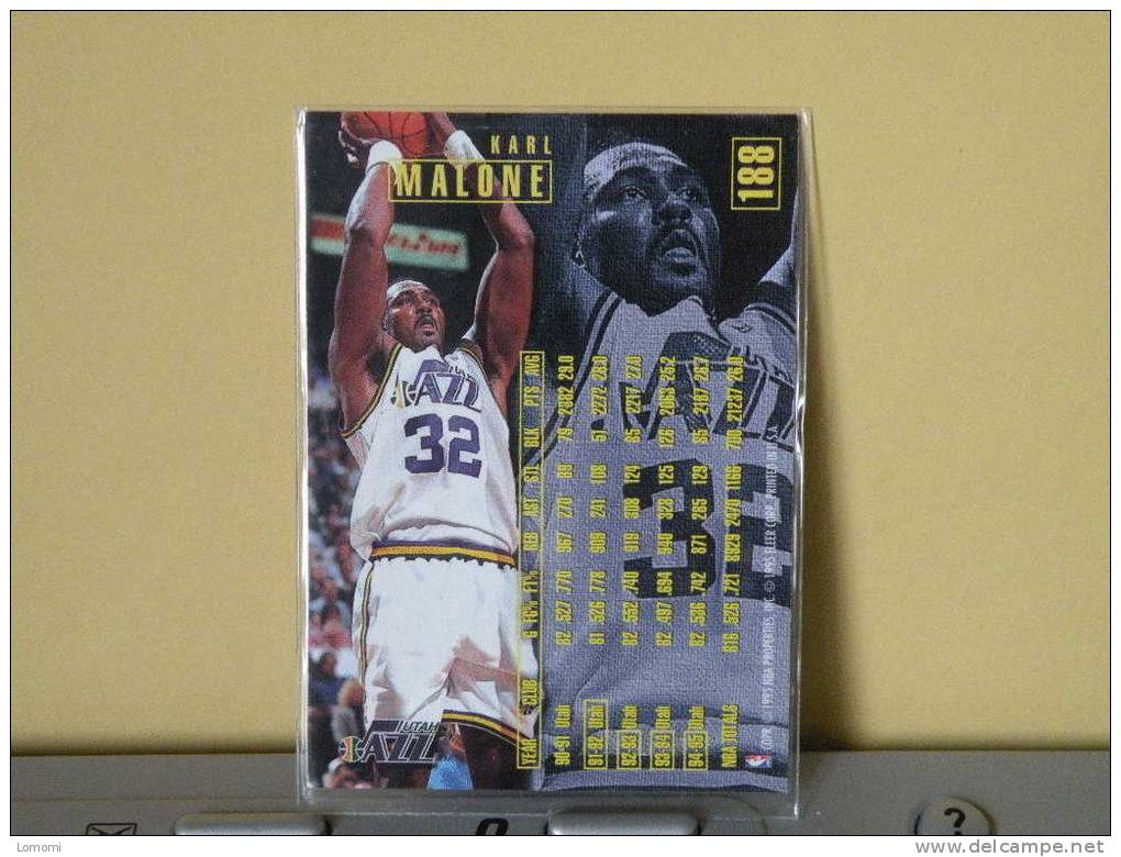 Carte  Basketball US 1992/93/94/95/96 - Karl MALONE  - N° 188 - 2 Scan - Utah Jazz