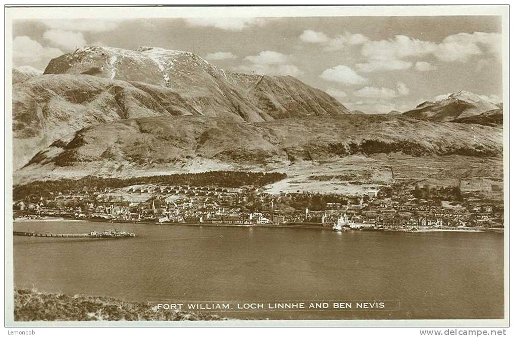 Britain United Kingdom - Fort William Loch Linnhe And Ben Nevis Postcard [P214] - Inverness-shire