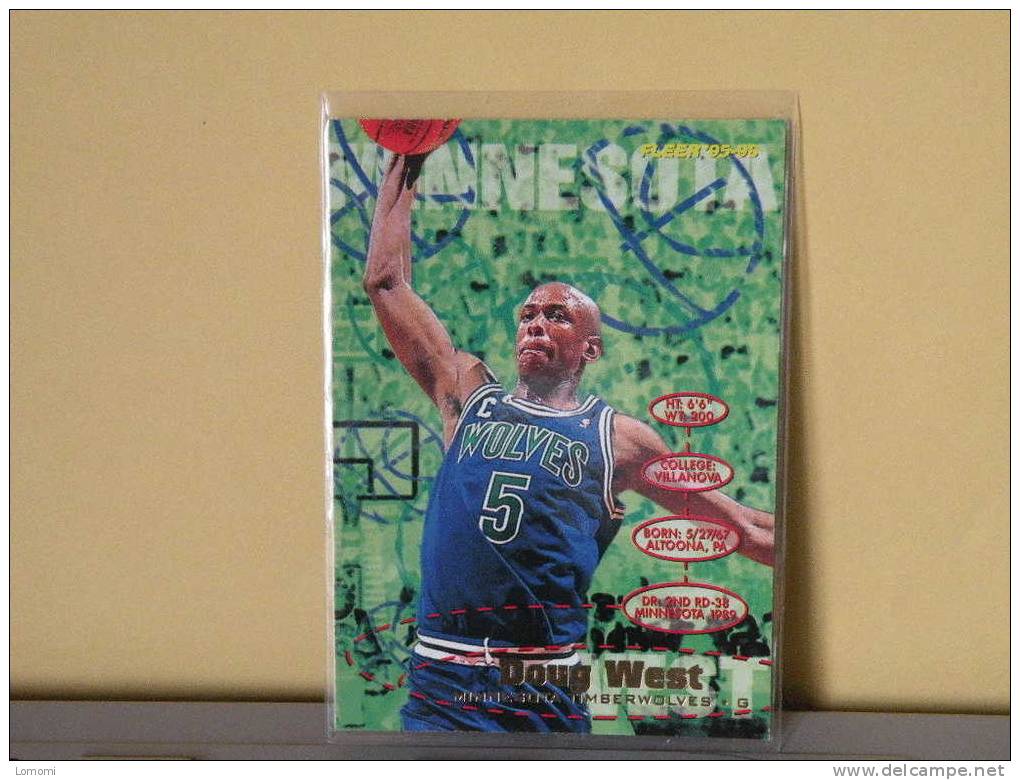 Carte  Basketball US 1992/93/94/95/96 - Doug West  - N° 111 - 2 Scan - Minnesota Timberwolves