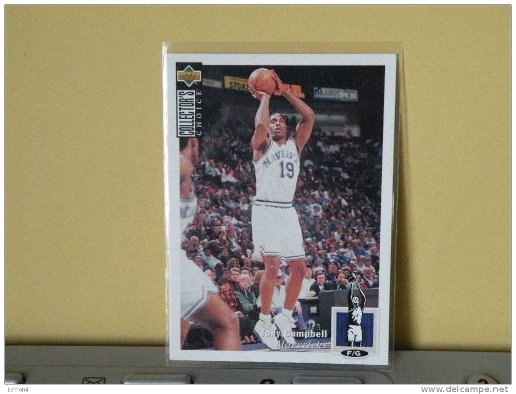 Carte  Basketball US 1992/93/94/95/96 - Tony Campbell  - N°19 - 2 Scan - Dallas Mavericks