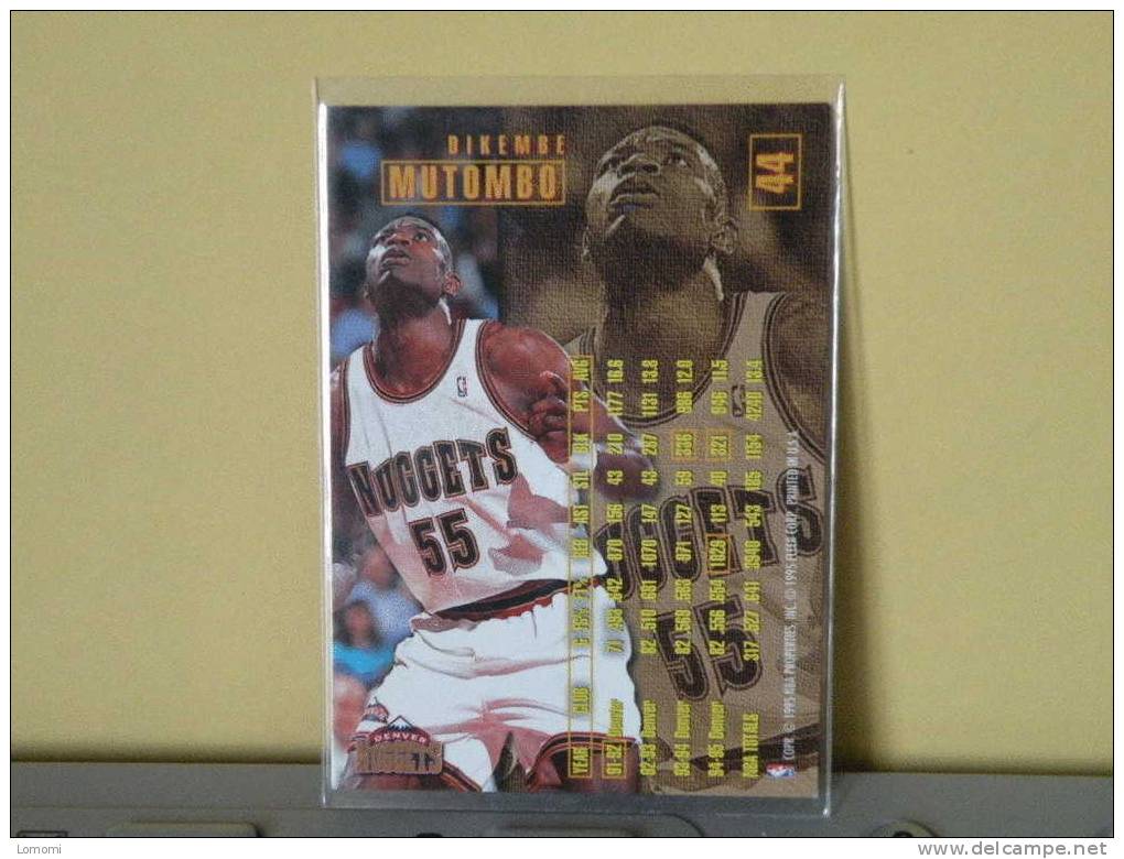 Carte  Basketball US 1992/93/94/95/96 - Dikembe Mutombo  - N° 44 - 2 Scan - Denver Nuggets