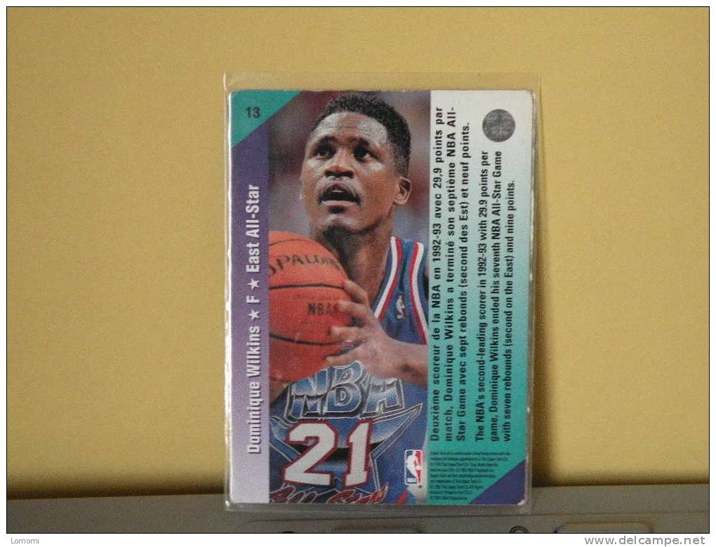 Carte  Basketball US 1992/93/94/95/96 -  Donimique Wilkins - N° 13 - 2 Scan - Utah Jazz