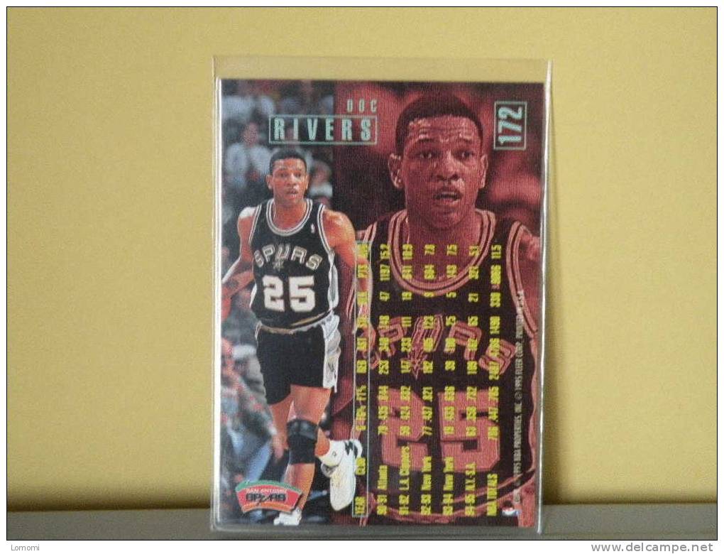 Carte  Basketball US 1992/93/94/95/96 -  Dog Rivers - N° 172 - 2 Scan - San Antonio Spurs