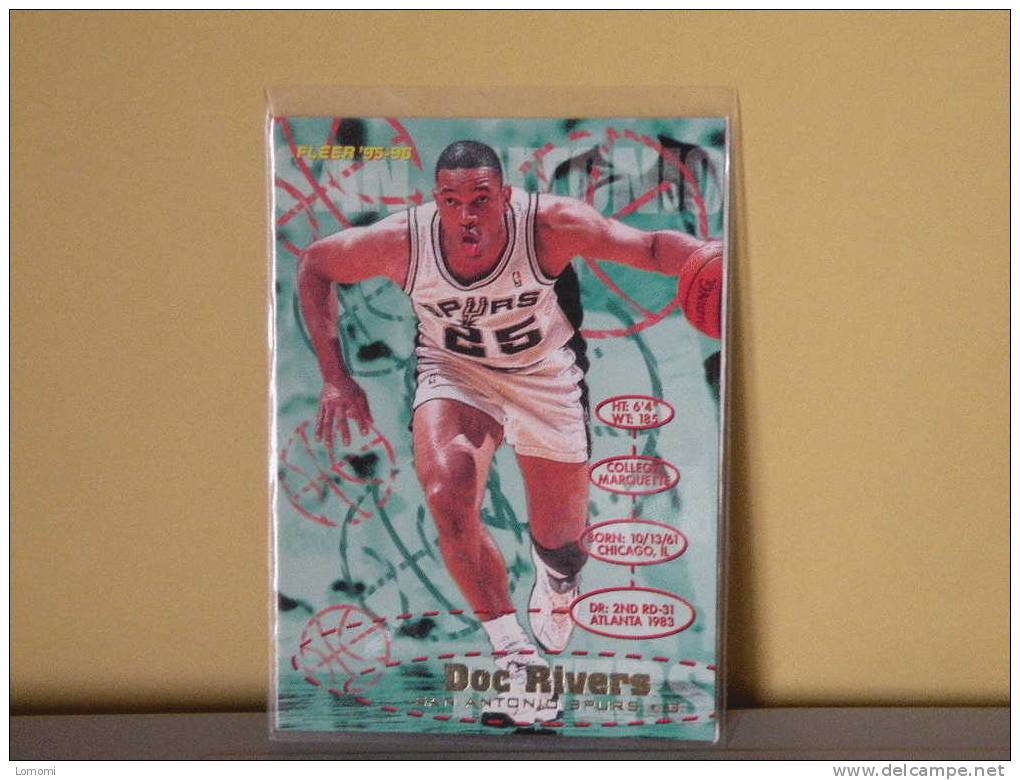 Carte  Basketball US 1992/93/94/95/96 -  Dog Rivers - N° 172 - 2 Scan - San Antonio Spurs