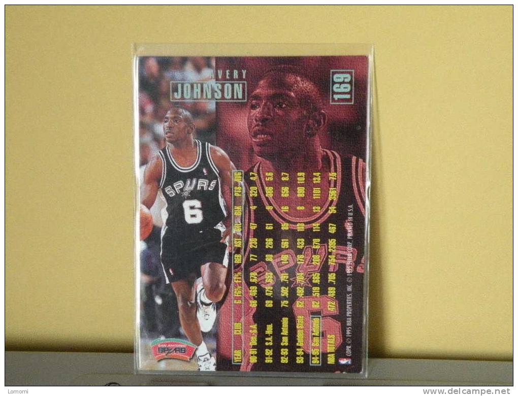 Carte  Basketball US 1992/93/94/95/96 -  Avery Johnson - N° 169 - 2 Scan - San Antonio Spurs