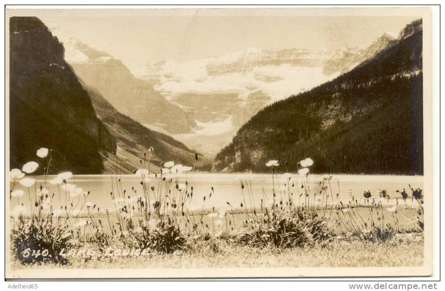 Vraie Photo CPA, Real Photo PK, Lake Louise Alberta Photo Harmon, Banff, Along Canadian Railway - Banff