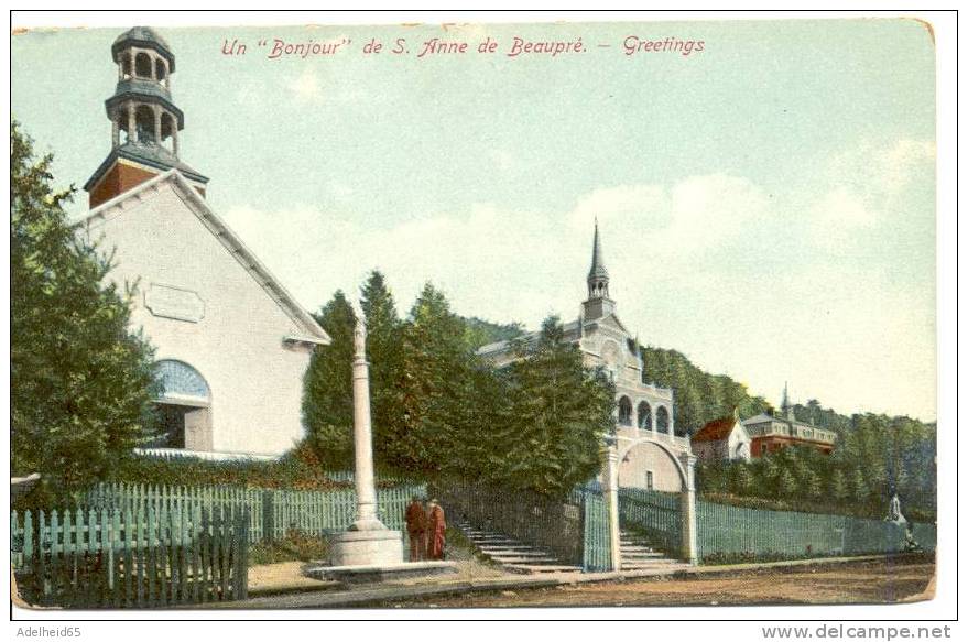 Un Bonjour De Sainte-Anne-de-Beaupré, Quebec C 1910 - Ste. Anne De Beaupré