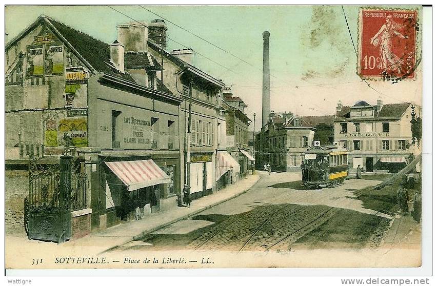 SOTTEVILLE- Les- ROUEN   /  ROUEN - PLACE DE LA LIBERTE  -  L.L -    N°001 - Sotteville Les Rouen