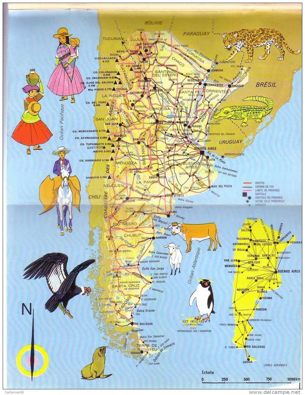Livre - Tour du Monde - Argentine (Buenos Aires, Salta, Terre de feu, Catamarca, Tucuman, Bahia Blanco, Castillo, Peron)
