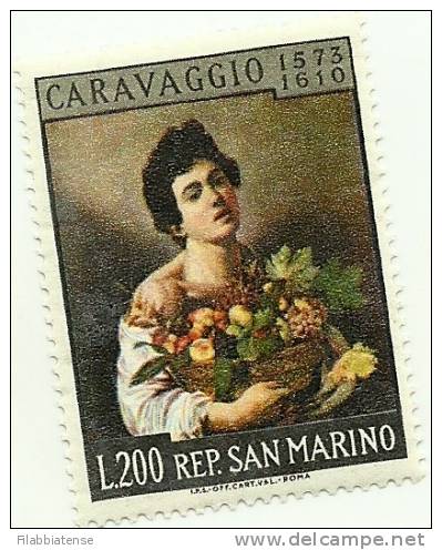 1960 - 550 Caravaggio   +++++++ - Unused Stamps