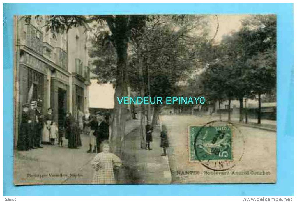 B - 44 - NANTES - RUE - BOULEVARD AMIRAL COURBET - TABAC - BOUCHERIE - Nantes