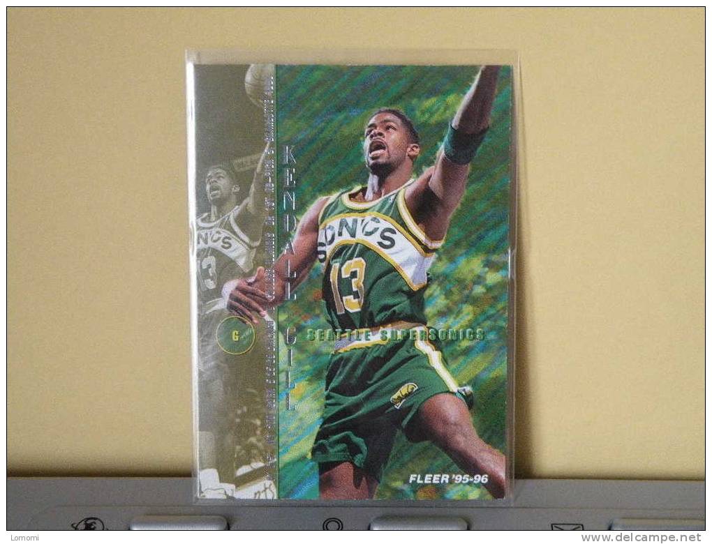 Carte  Basketball US 1992/93/94/95/96 -  Kendall Gill - N° 176 - 2 Scan - Seattle Supersonics