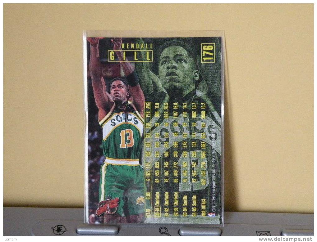 Carte  Basketball US 1992/93/94/95/96 -  Kendall Gill - N° 176 - 2 Scan - Seattle Supersonics