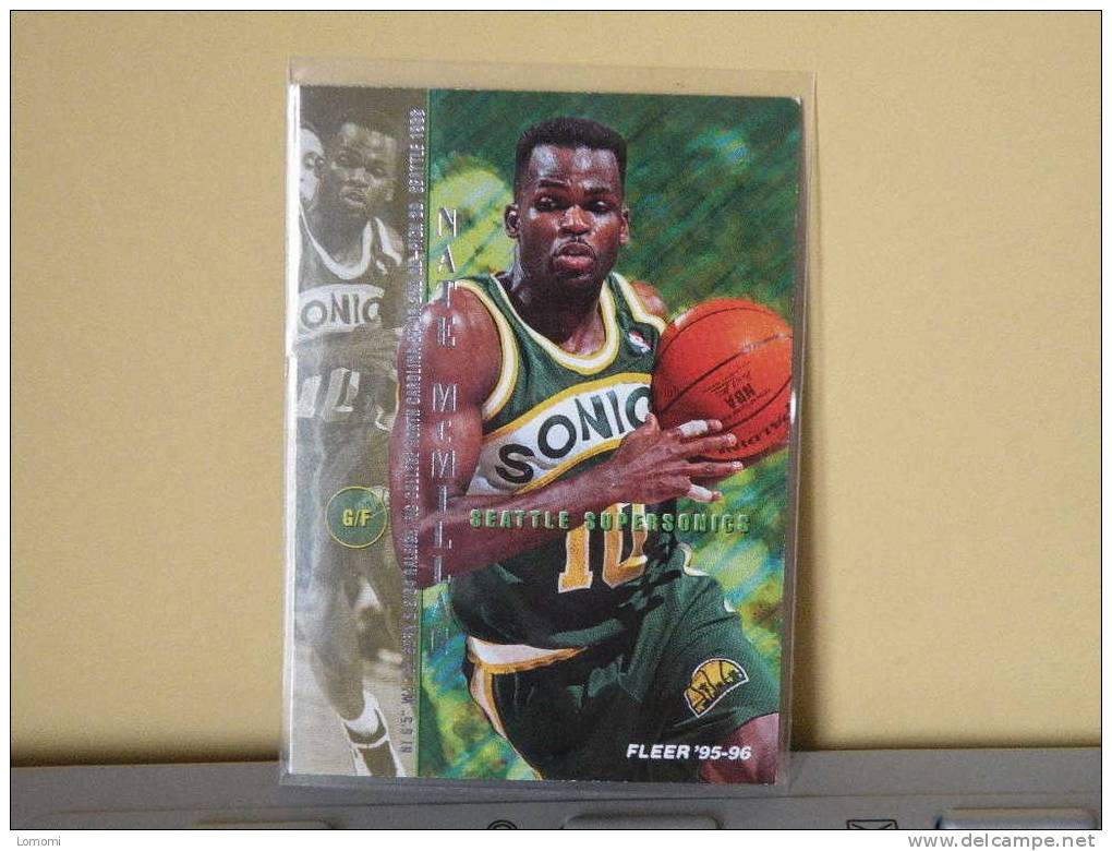 Carte  Basketball US 1992/93/94/95/96 -  Nate Mc Millan - N° 179 - 2 Scan - Seattle Supersonics