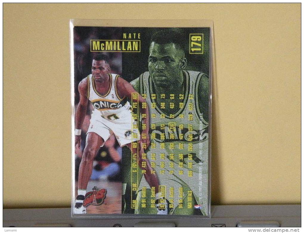Carte  Basketball US 1992/93/94/95/96 -  Nate Mc Millan - N° 179 - 2 Scan - Seattle Supersonics