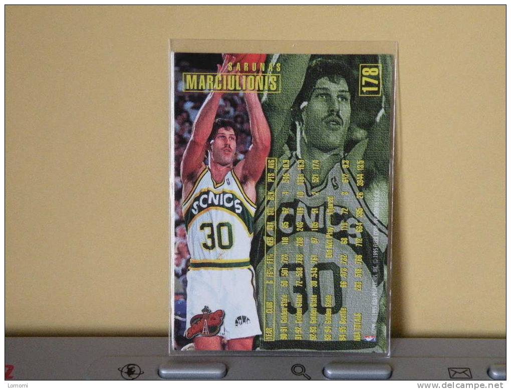 Carte  Basketball US 1992/93/94/95/96 -  Sarunas Marciulionis - N° 178 - 2 Scan - Seattle Supersonics