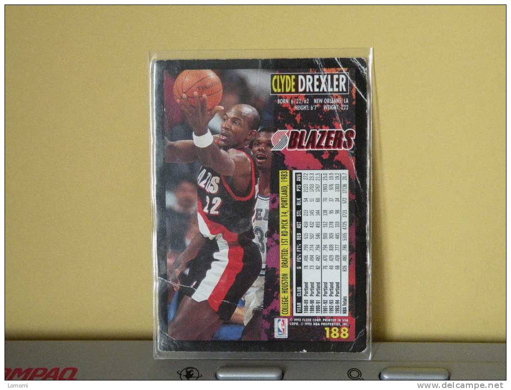 Carte  Basketball US 1992/93/94/95/96 -  Clyde Drexler - N° 188 - 2 Scan - Portland Trailblazers