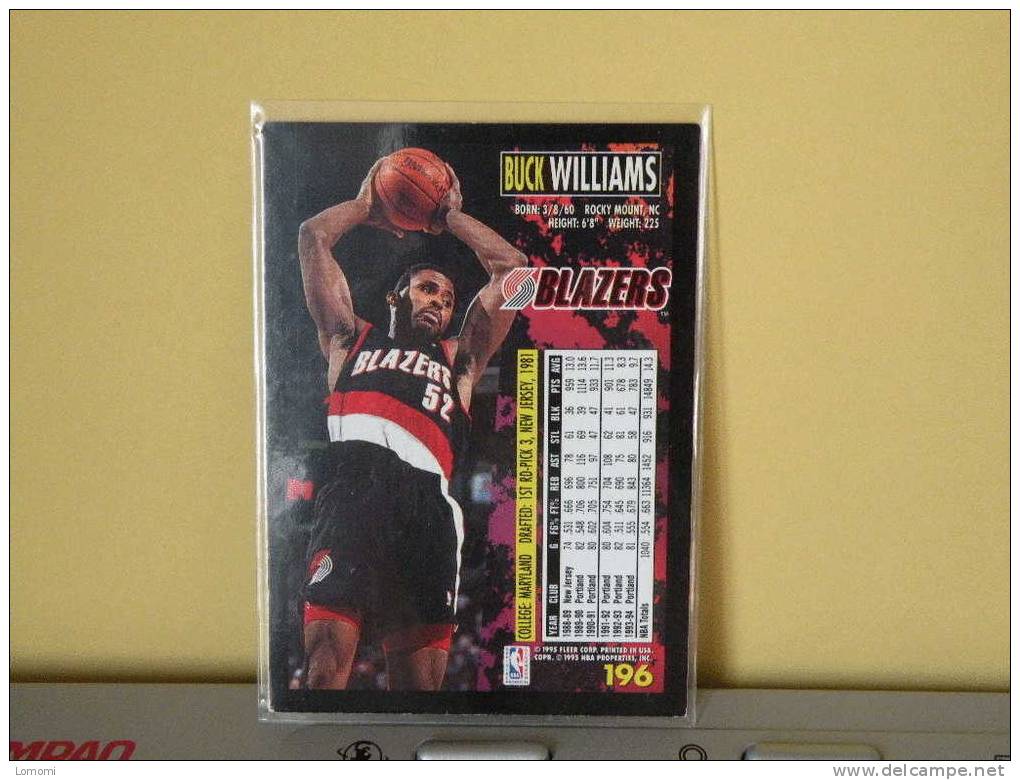 Carte  Basketball US 1992/93/94/95/96 -  Buck Williams - N° 196 - 2 Scan - Portland Trailblazers