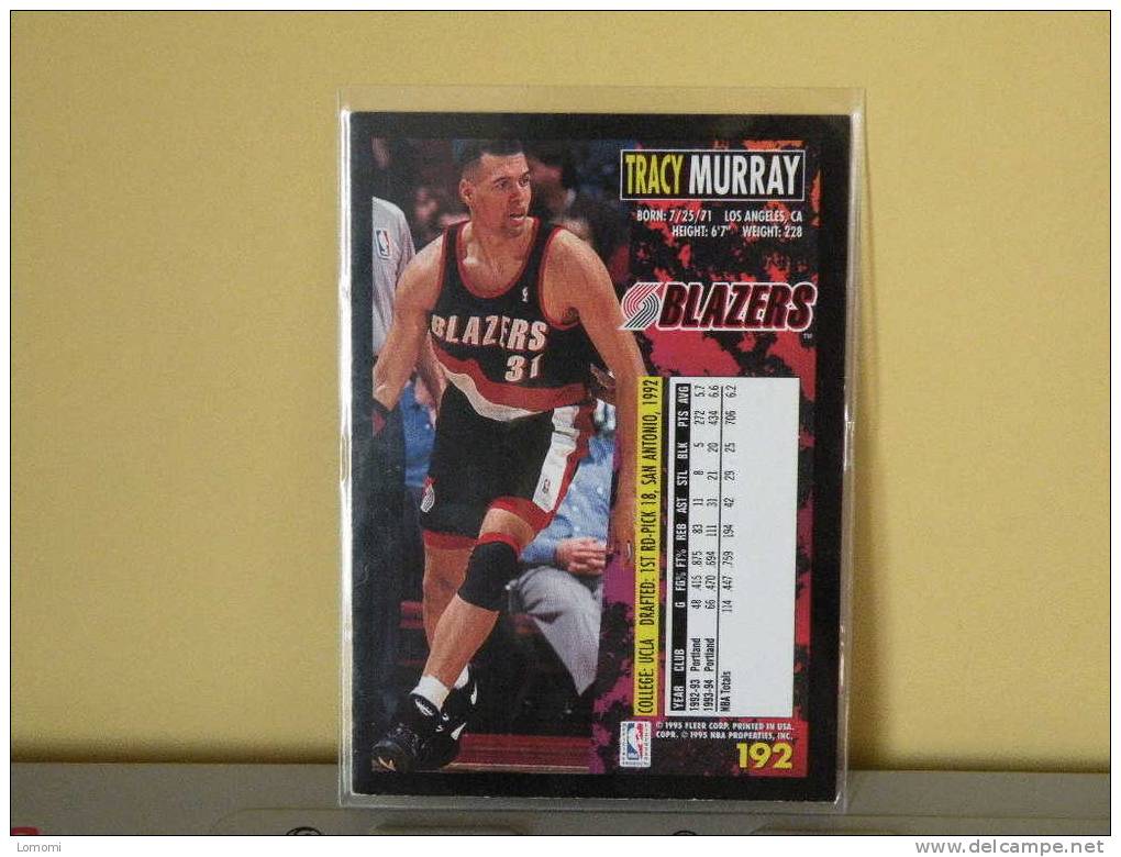 Carte  Basketball US 1992/93/94/95/96 -  Tracy Murray - N° 192 - 2 Scan - Portland Trailblazers