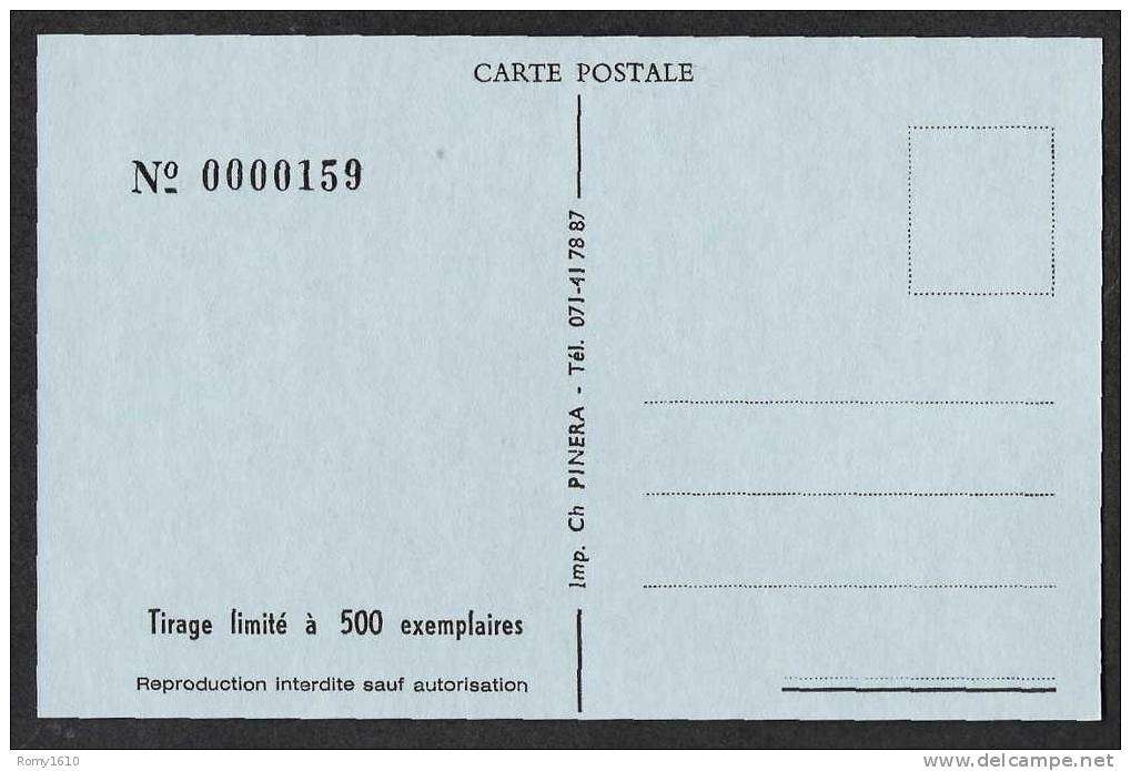 CHarlie Chaplin. Salon De La Carte Postale Illustrée - Charleroi 1985. 7e Bourse. Tirage Limité à 500 Cartes  N°159. - Bolsas Y Salón Para Coleccionistas