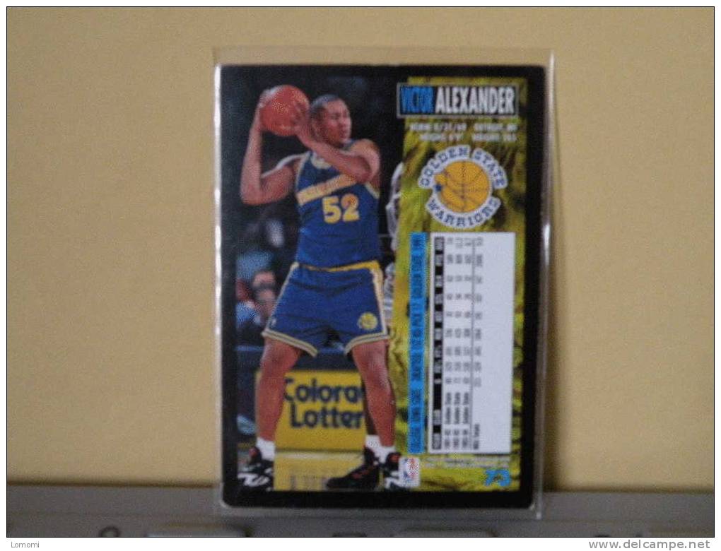 *Golden State Warriors - 94/95 ( Carte ) Victor Alexander - N.B.A . N° 73 . 2 Scannes - Golden State Warriors