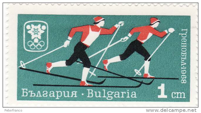 1968 Bulgaria - Olimpiadi Di Grenoble - Inverno1968: Grenoble
