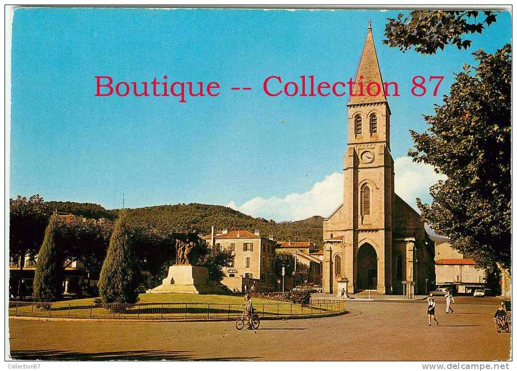 30 - GARD - LA GRAND COMBE - PLACE BOUZAC - CPSM 10x15 & DOS VISIBLE - La Grand-Combe