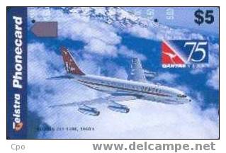 # AUSTRALIA 138 1920-1995 Qantas 75 Years - Boeing 707 - 138B -avion,plane- ,tres Bon Etat - Australien