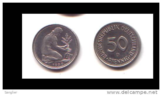 50 PFENNIG 1989 D - 50 Pfennig