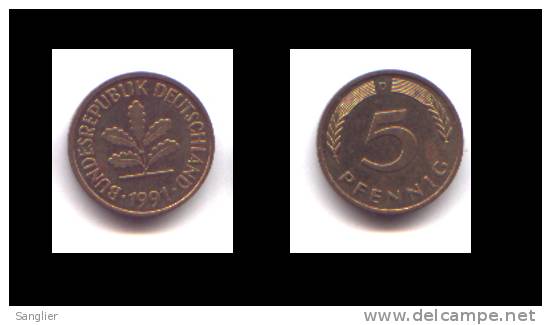 5 PFENNIG 1991 D - 5 Pfennig