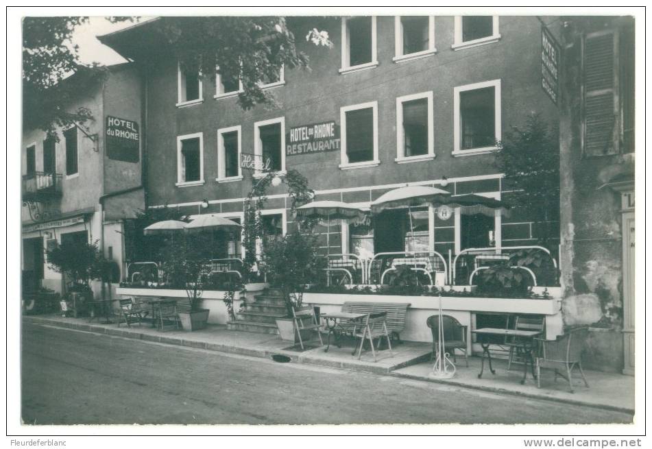 SEYSSEL  (01) - CPSM - Hôtel Du Rhône ... Terrasse Du Restaurant - Seyssel