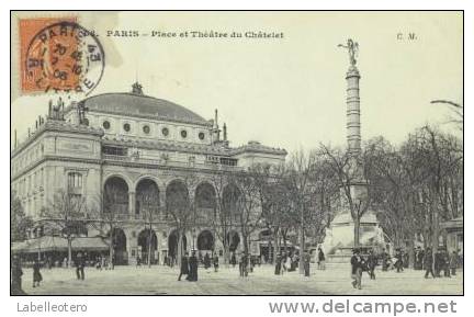 Paris Place Et Théâtre Du Châtelet - Distretto: 01