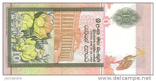 SRI LANKA   10 Rupees  Daté Du 19-11-2005   Pick 115c    ***** BILLET  NEUF ***** - Sri Lanka